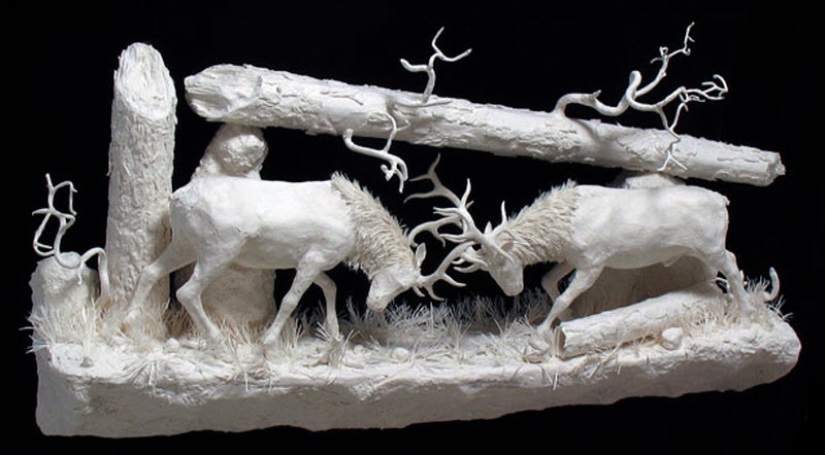 Paper sculptures Paper sculptures