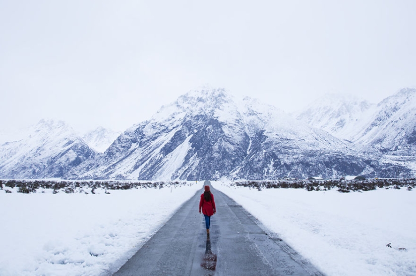 País de las maravillas de invierno en Nueva Zelanda