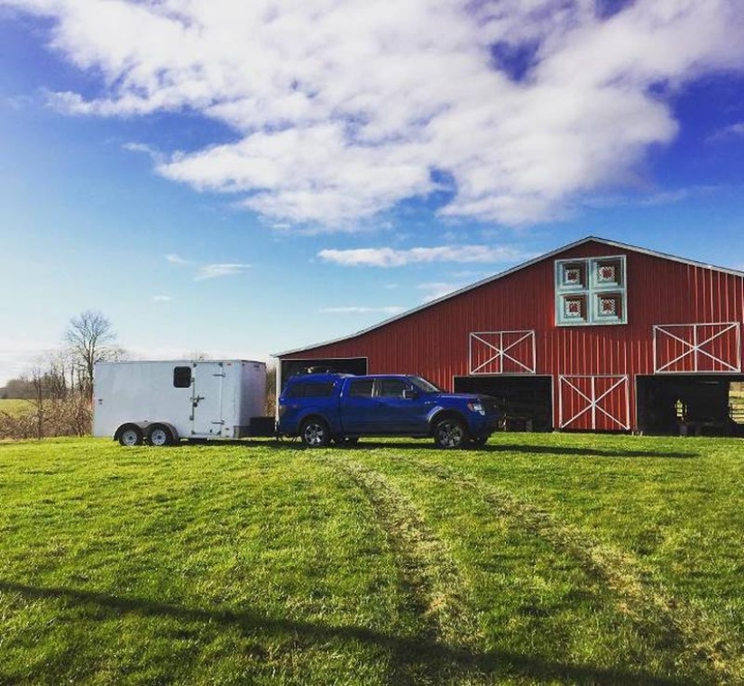 "Pay for gas, not rent": A couple quit their jobs to travel around the US, living in a tiny trailer "Pay for gas, not rent": A couple quit their jobs to travel around the US, living in a tiny trailer