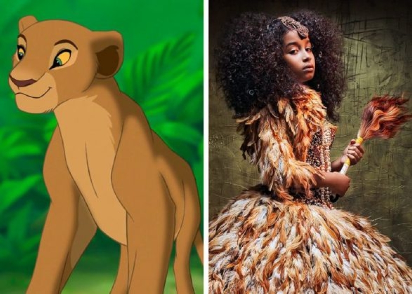 Photographers teamed up with a hairdresser to create 14 photos of black women as Disney princesses