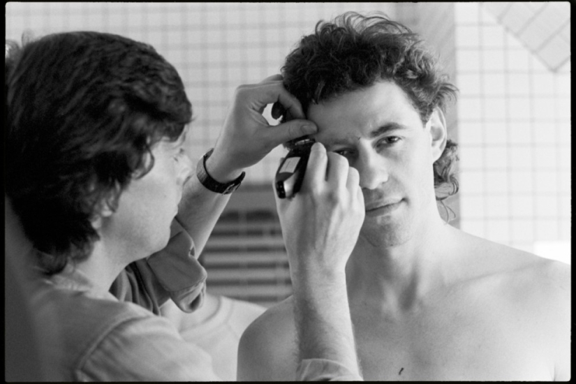 Photos from behind the scenes of the 1982 film Pink Floyd - The Wall