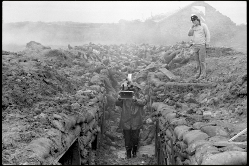 Photos from behind the scenes of the 1982 film Pink Floyd - The Wall