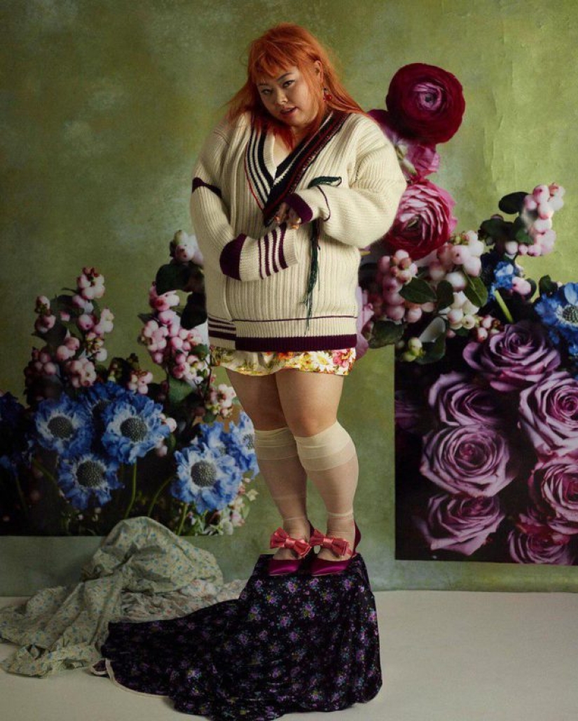 Photos of this Japanese plus-size model do not leave anyone indifferent