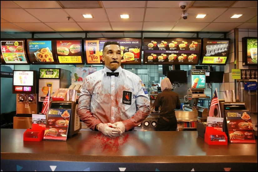 Photoshop battle: the judge after the "bloody" boxing match