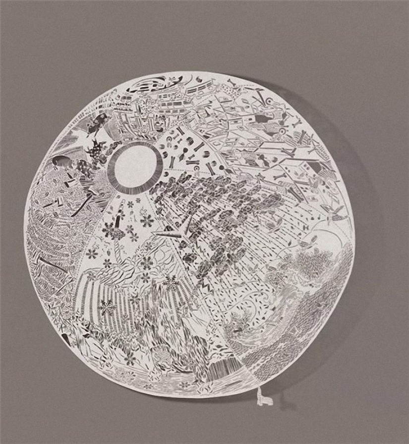 Pinturas de una hoja de papel