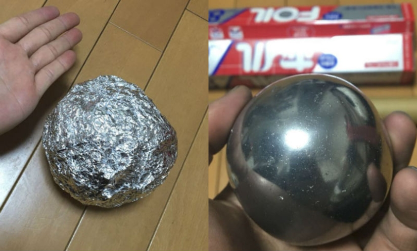 Polish Me Completely: Japanese turn aluminum foil balls into shiny perfection