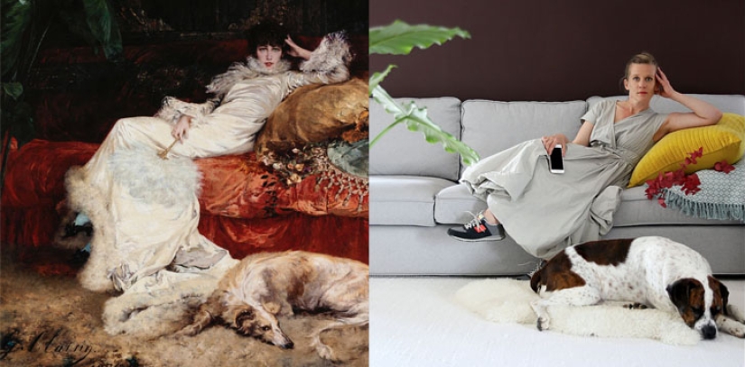 Popular bloggers recreate masterpieces of French art on Instagram