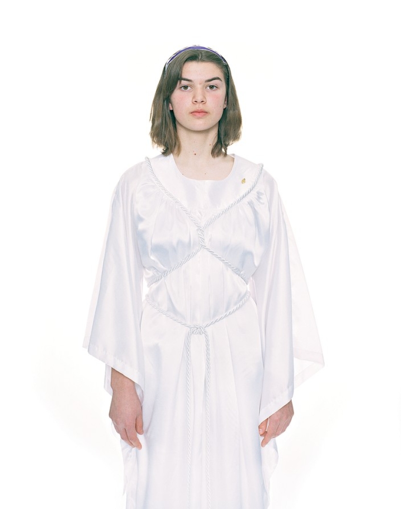 Portraits of girls from the Order of the "Daughters of Job", the most closed near-Masonic youth organization