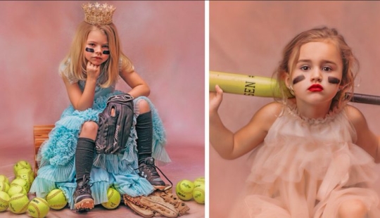 Princesses in cleats: a mother from Alabama made an unusual photo project about girls and their right to choose