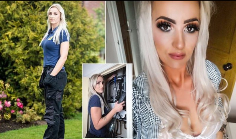 Problems with the riser? A beautiful plumber from the UK will cope with this in a matter of minutes