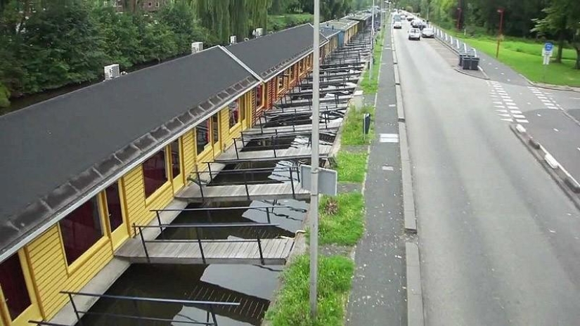 Prostitutes on floating barges in Utrecht