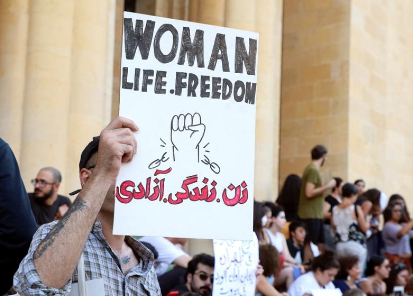 Protesters rally around the world over the death of Mahsa Amini