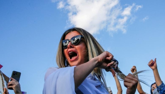 Protesters rally around the world over the death of Mahsa Amini