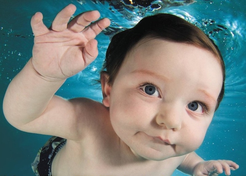 Proyecto fotográfico encantador-niños bajo el agua