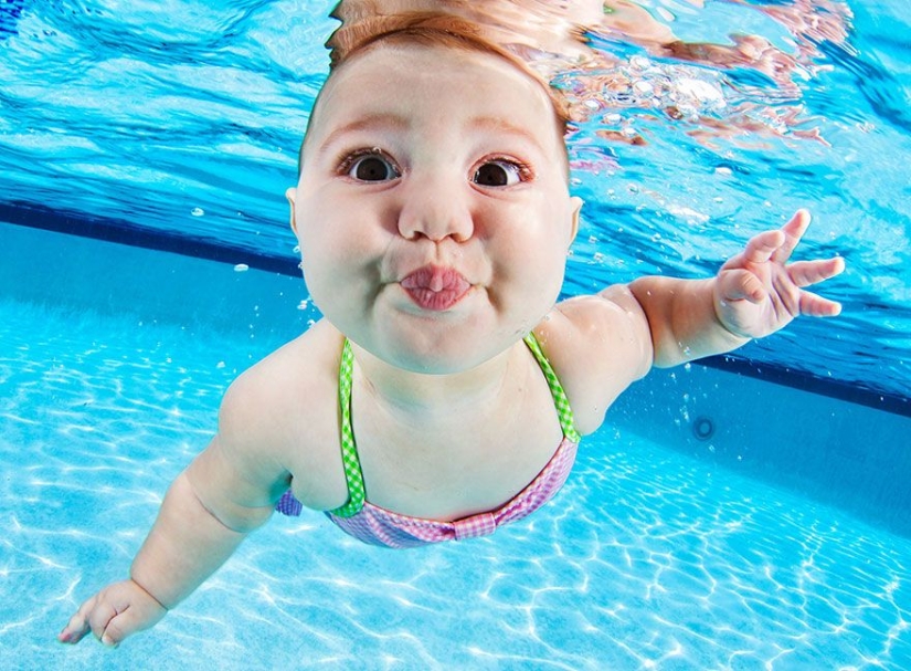 Proyecto fotográfico encantador-niños bajo el agua