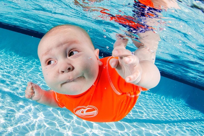 Proyecto fotográfico encantador-niños bajo el agua