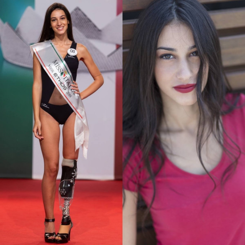 ¿Qué sabes de belleza? Una chica con una sola pierna llegó a la final de "Miss Italia" ¿Qué sabes de belleza? Una chica con una sola pierna llegó a la final de "Miss Italia"