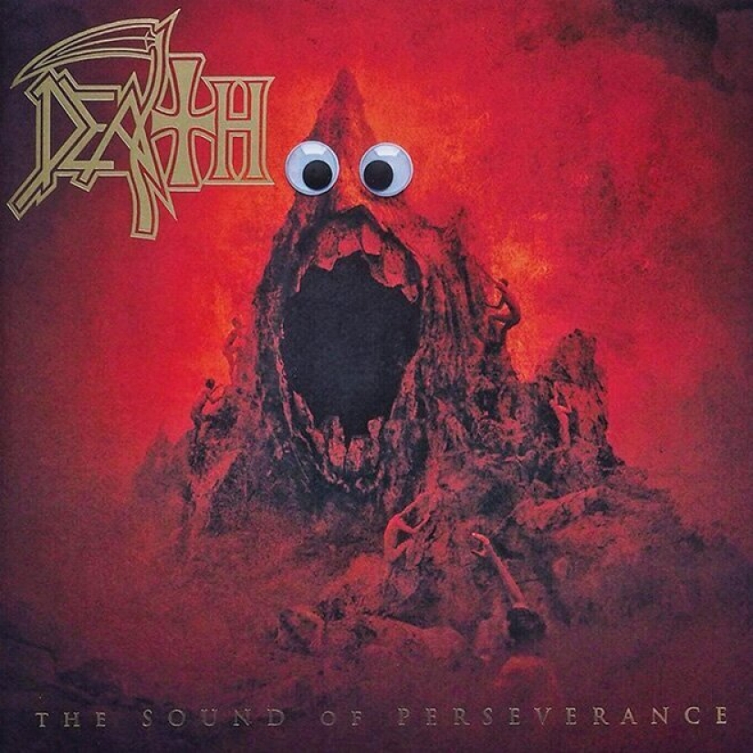 Qué sucede si pones los ojos temblorosos en las cubiertas de las bandas de metal