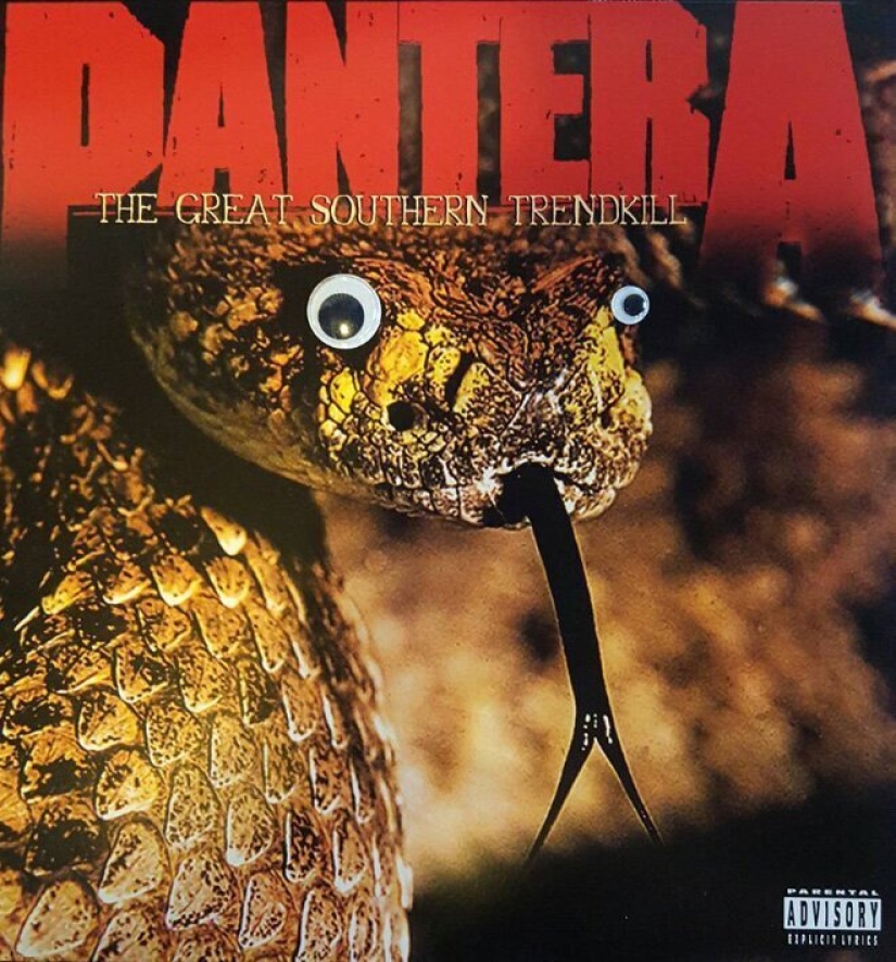 Qué sucede si pones los ojos temblorosos en las cubiertas de las bandas de metal