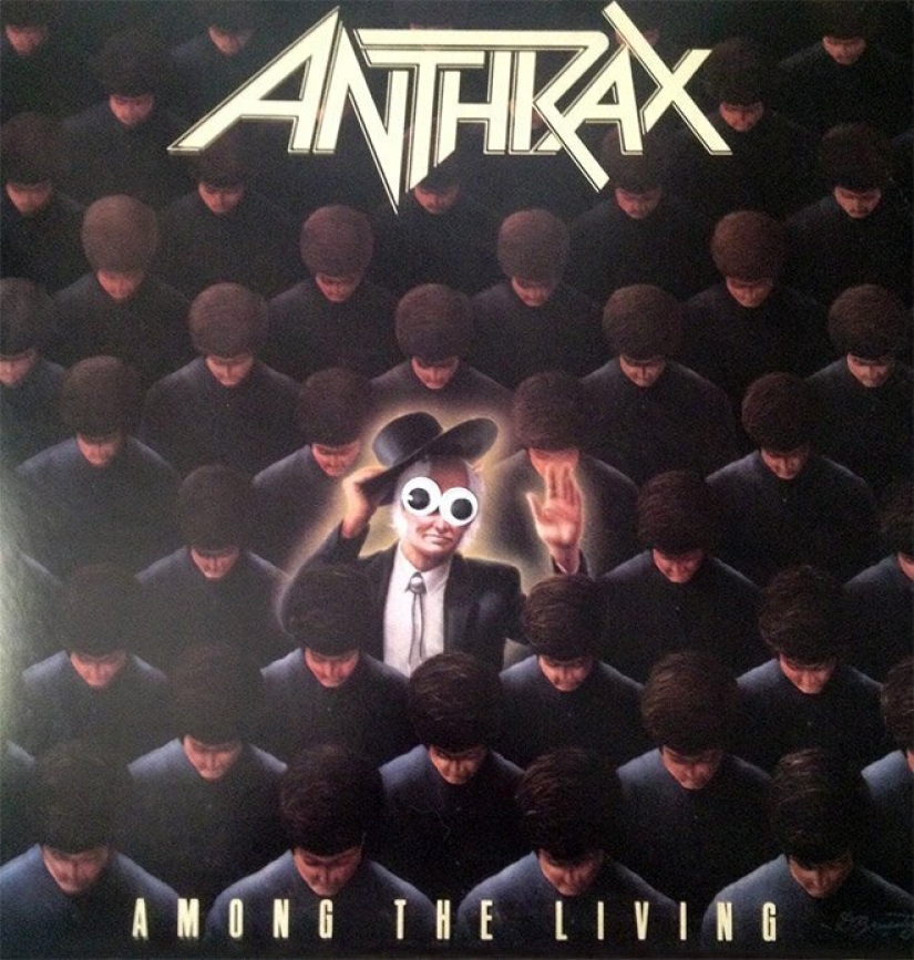 Qué sucede si pones los ojos temblorosos en las cubiertas de las bandas de metal