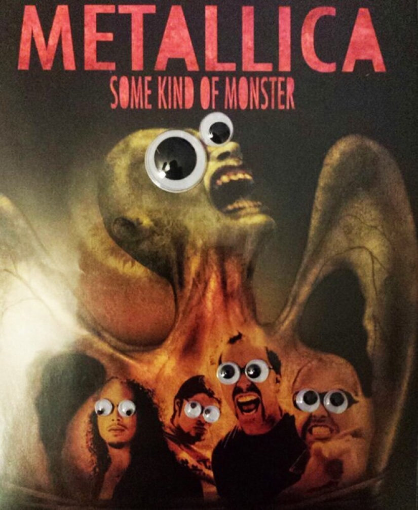Qué sucede si pones los ojos temblorosos en las cubiertas de las bandas de metal
