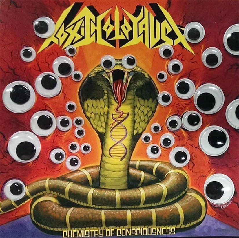 Qué sucede si pones los ojos temblorosos en las cubiertas de las bandas de metal