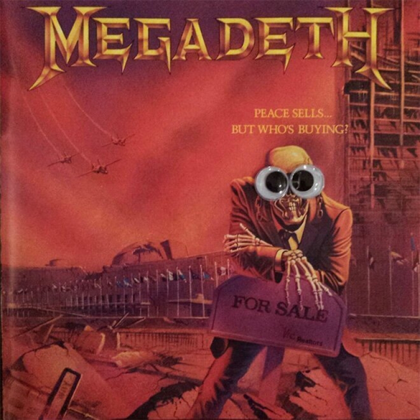 Qué sucede si pones los ojos temblorosos en las cubiertas de las bandas de metal