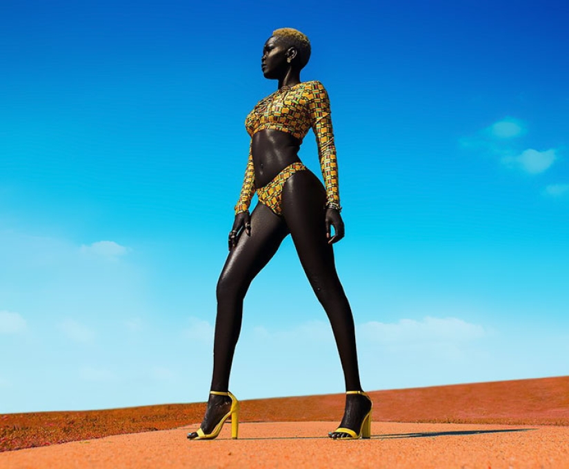 Queen of Darkness: dark-skinned beauty made a splash in the fashion world