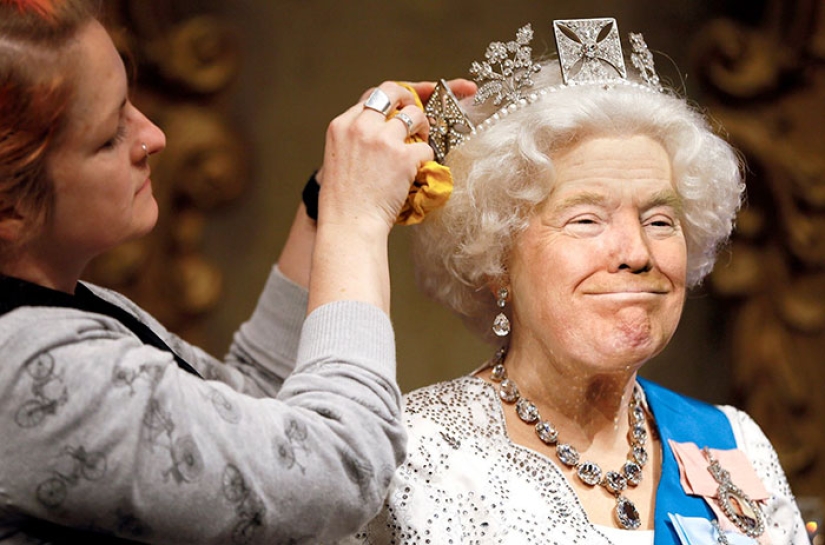 Queen Trump: Designer creates collages of pictures of Donald Trump and Queen Elizabeth