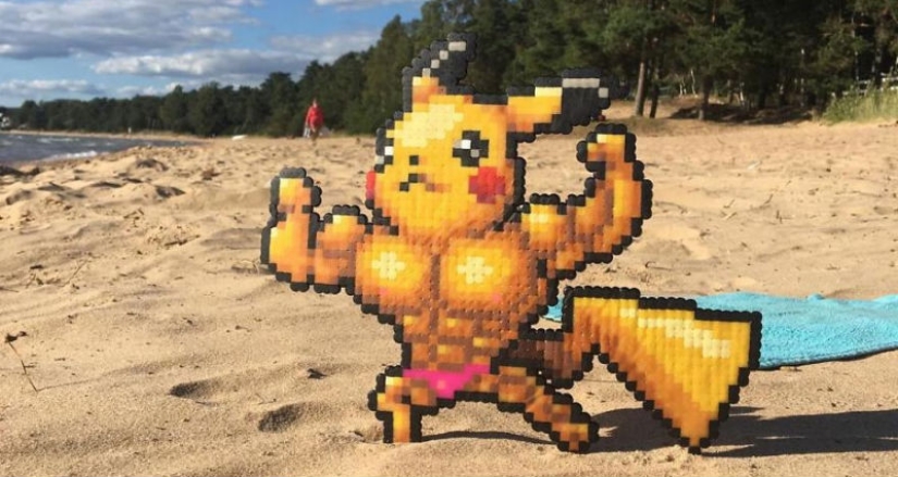 Querido, has visto pixelit: El artista sueco lanza pixel heroes en el mundo real
