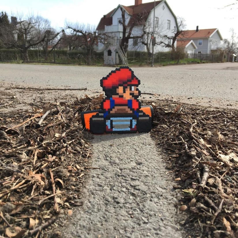 Querido, has visto pixelit: El artista sueco lanza pixel heroes en el mundo real
