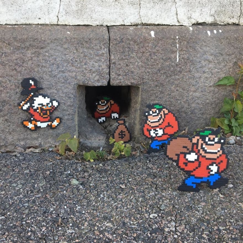 Querido, has visto pixelit: El artista sueco lanza pixel heroes en el mundo real