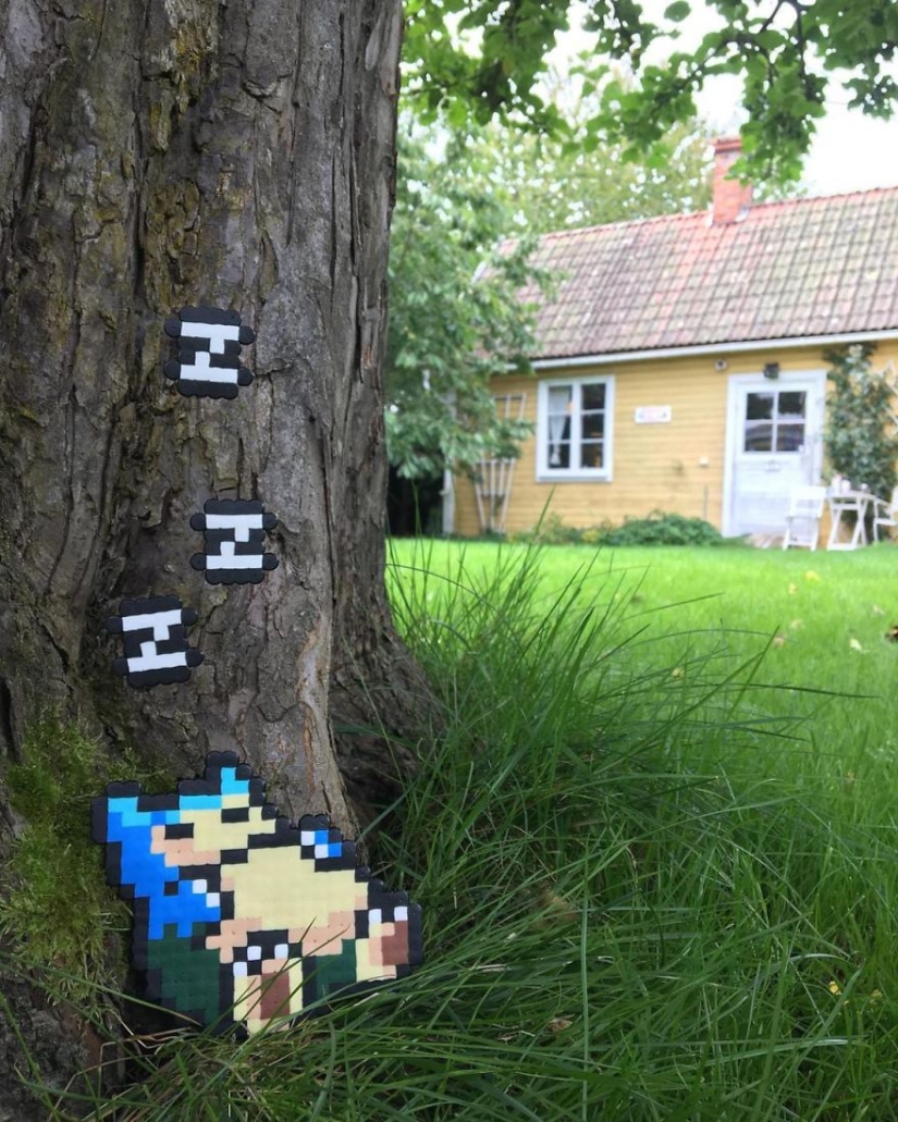 Querido, has visto pixelit: El artista sueco lanza pixel heroes en el mundo real