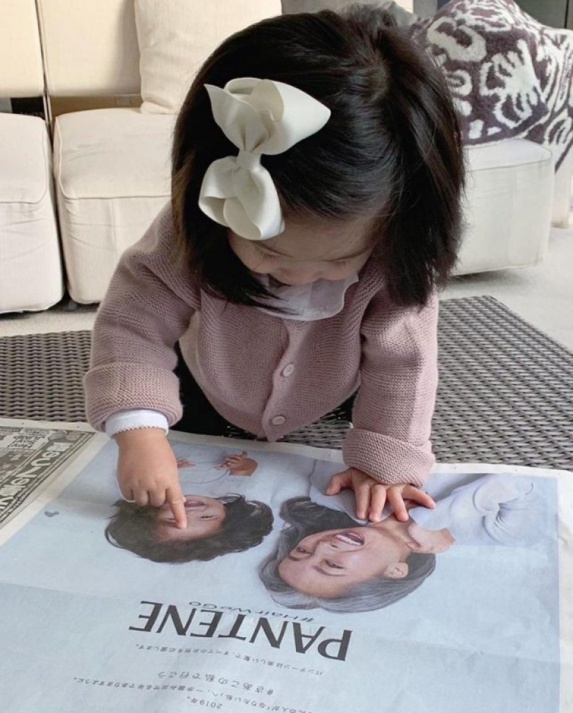 Rapunzel de un año: un bebé con una lujosa cabellera se ha convertido en el rostro de una marca famosa