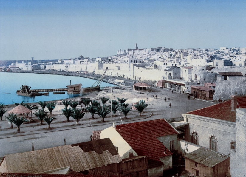 Rare color shots from Tunisia at the turn of the XIX-XX centuries