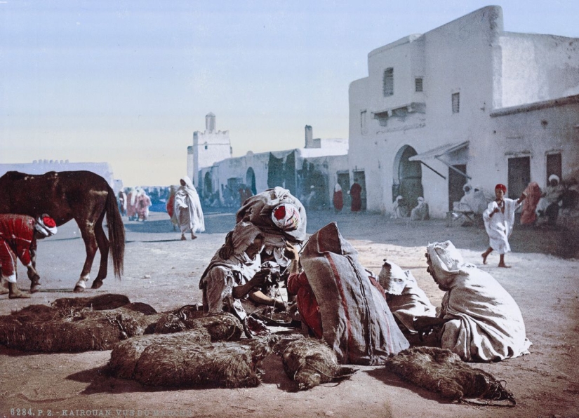 Rare color shots from Tunisia at the turn of the XIX-XX centuries