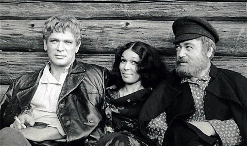 Rare footage from the filming of Soviet films