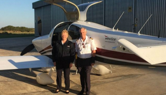 Retired and started living: an elderly couple built a plane and flew around the world