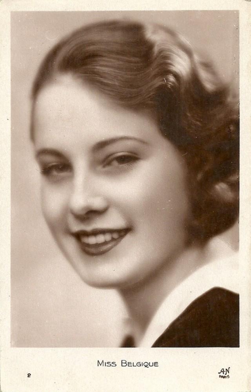 Retro beauties from the Miss Europe — 1930 contest
