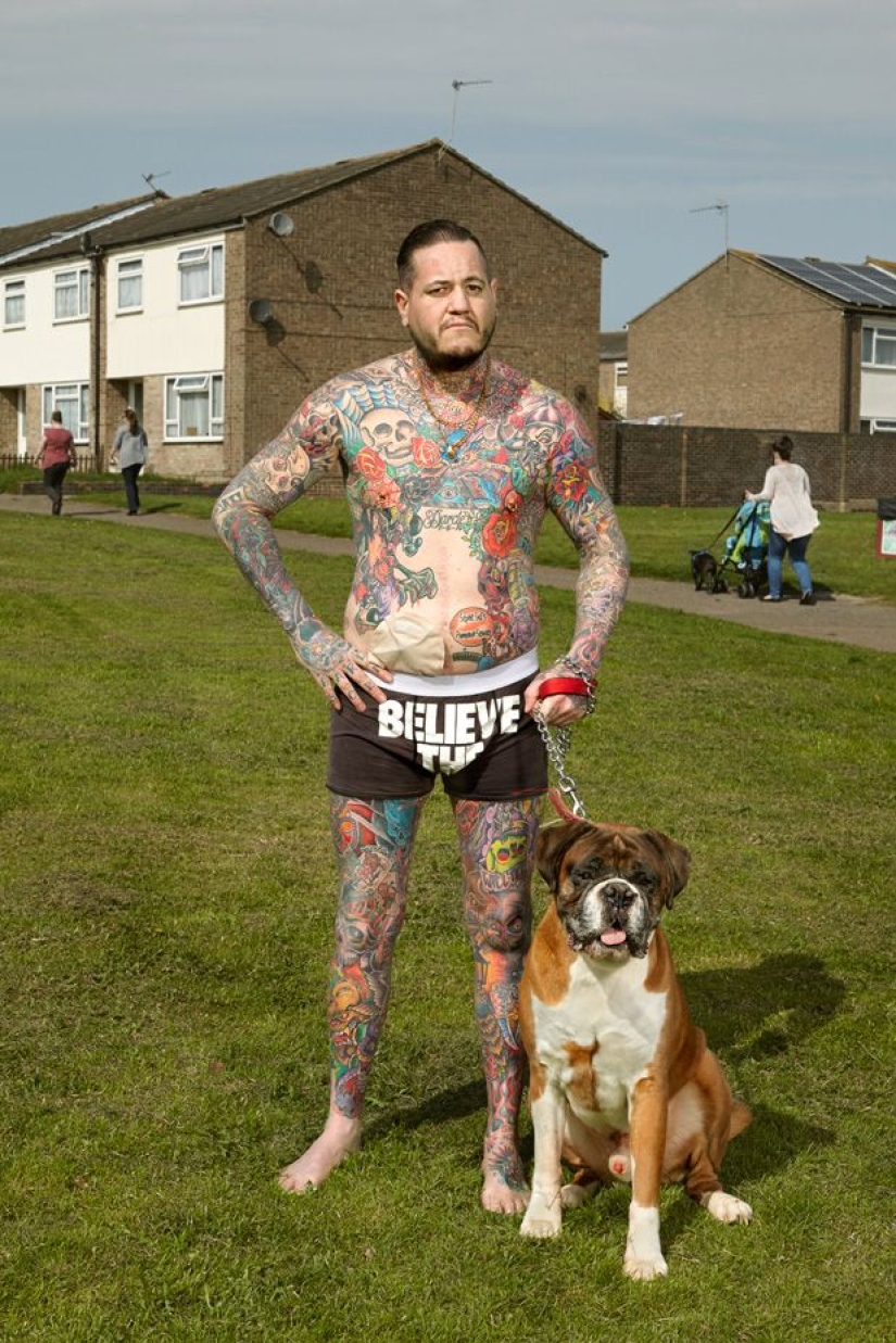 Reyes desnudos de los tatuajes