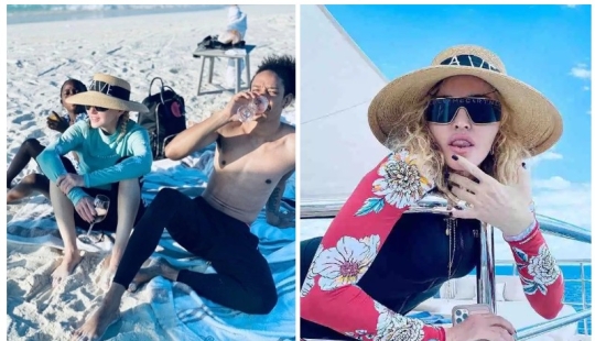 Romance and the sea: Madonna is vacationing with a young lover and children in the Maldives Romance and the sea: Madonna is vacationing with a young lover and children in the Maldives