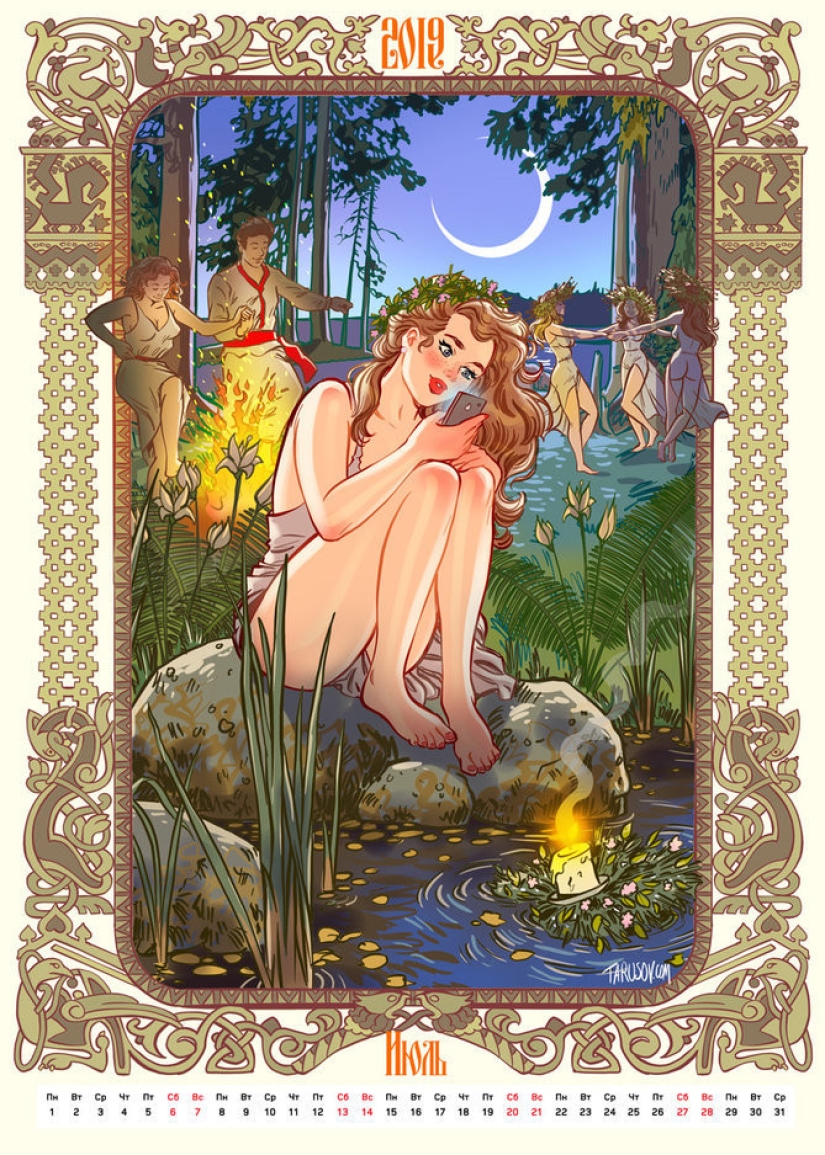 "Russia of the future — 2019": calendar with girls from pin-up master Andrey Tarusov "Russia of the future — 2019": calendar with girls from pin-up master Andrey Tarusov