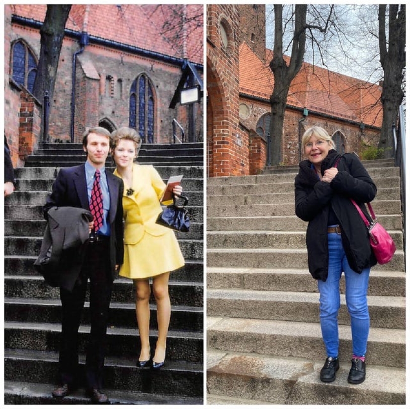 Saludos del pasado: la gente ha recreado sus fotos antiguas