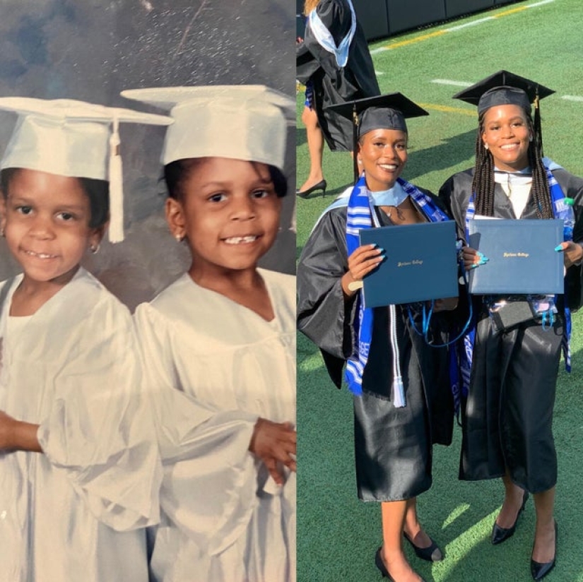 Saludos del pasado: la gente ha recreado sus fotos antiguas