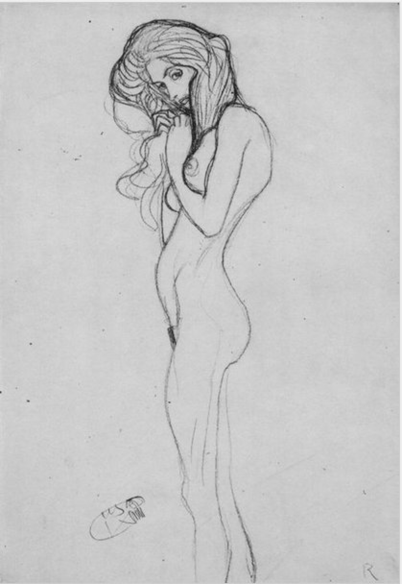 Scandalous erotic drawings by Gustav Klimt