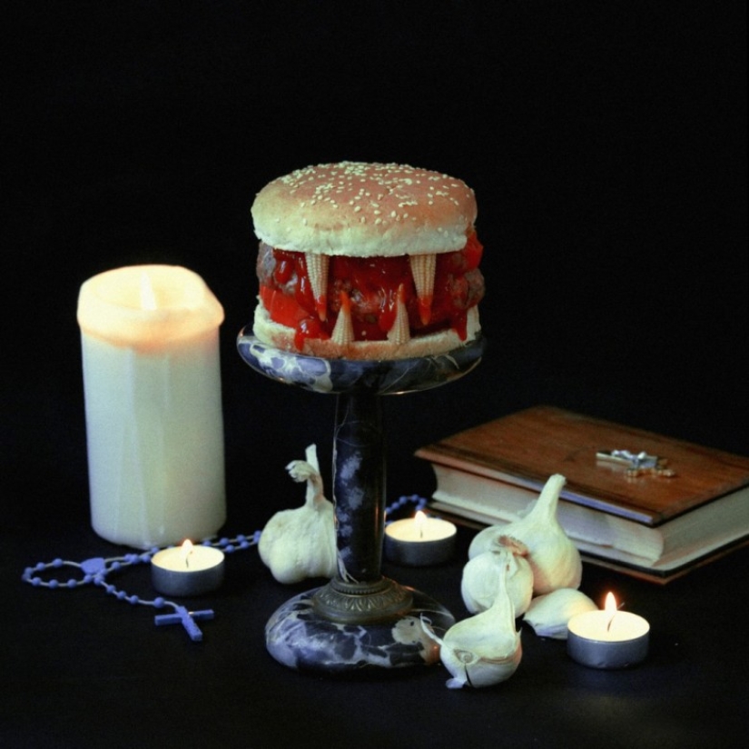 Scary hamburgers are better than scary pictures