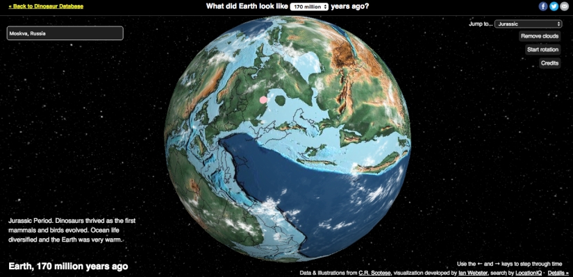 Se ha creado un mapa interactivo que mostrará dónde se encontraba su ciudad hace 750 millones de años Se ha creado un mapa interactivo que mostrará dónde se encontraba su ciudad hace 750 millones de años