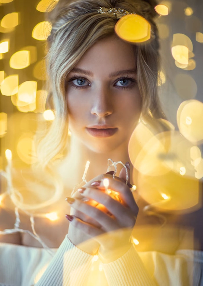 Secrets of "fotokuhni": How to make beautiful portraits at home in the New Year style