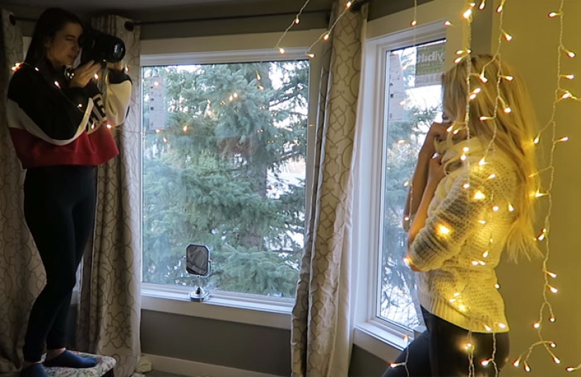 Secrets of "fotokuhni": How to make beautiful portraits at home in the New Year style