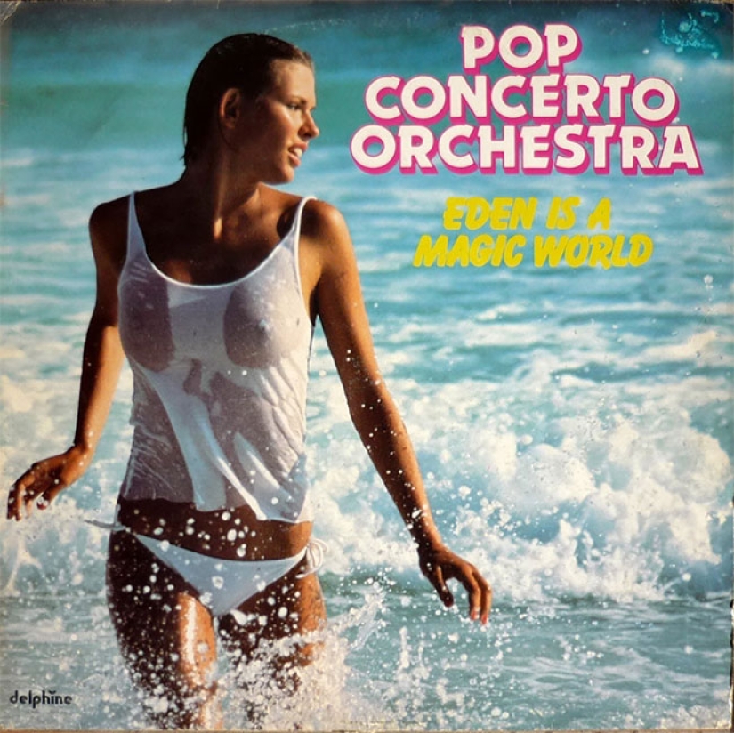 Seductive bikinis from the covers of records of the 60-80s